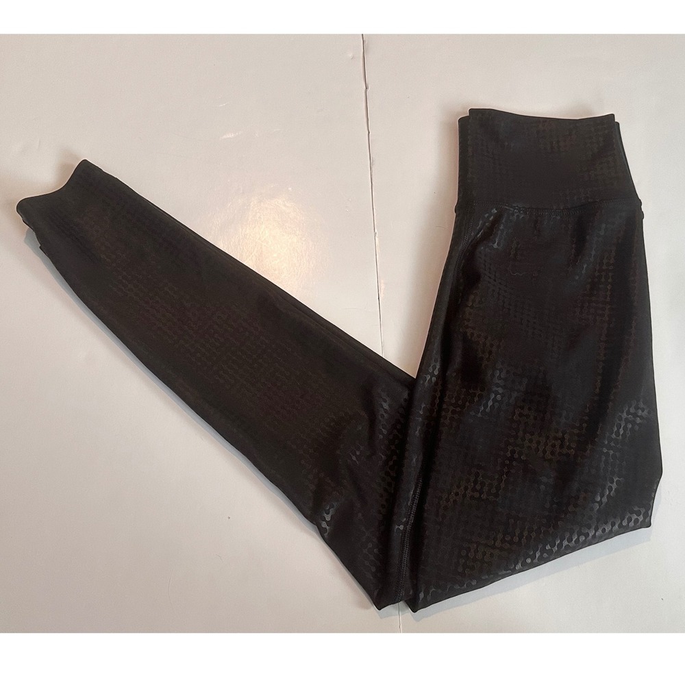 Peloton Womens Black Geometric Dot High Waisted Performance Leggings Size Medium